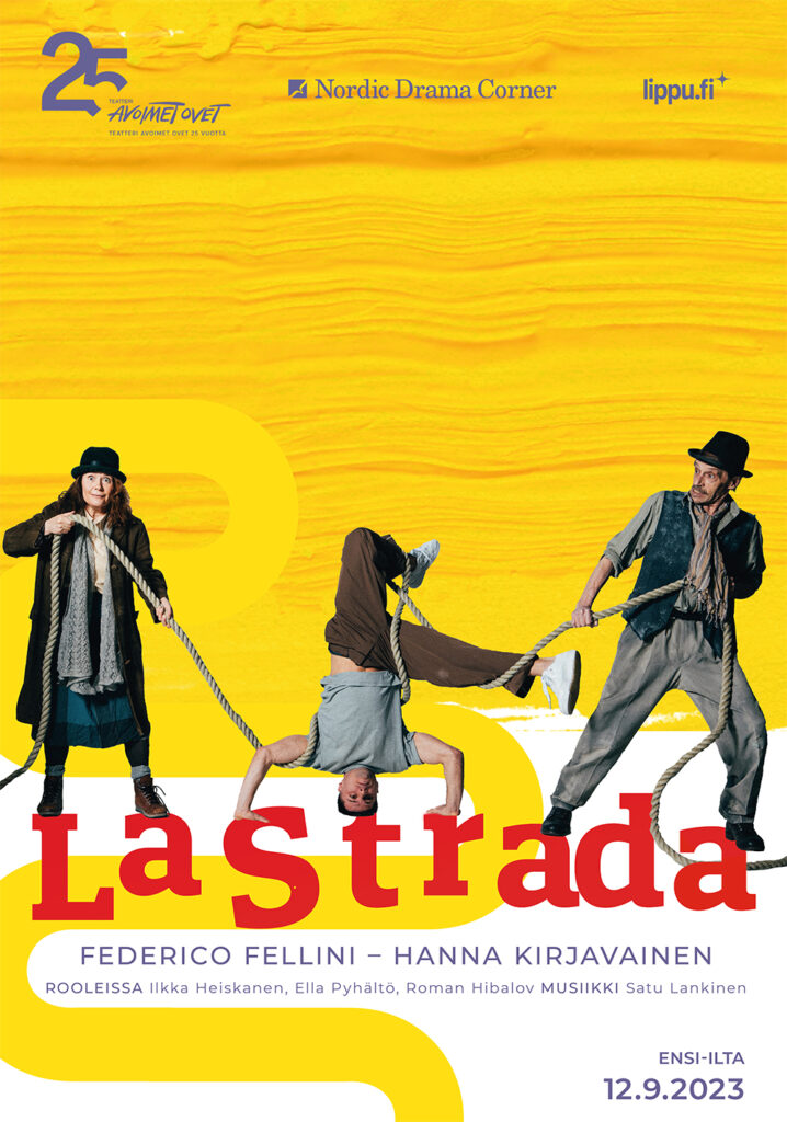 Graafinen suunnittelu -La Strada, Teatteri Avoimet Ovet, juliste
