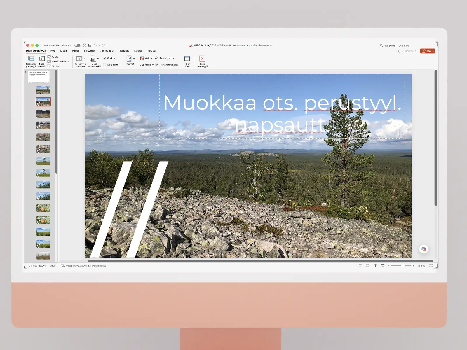 AuroraLaw, powerpoint pohja
