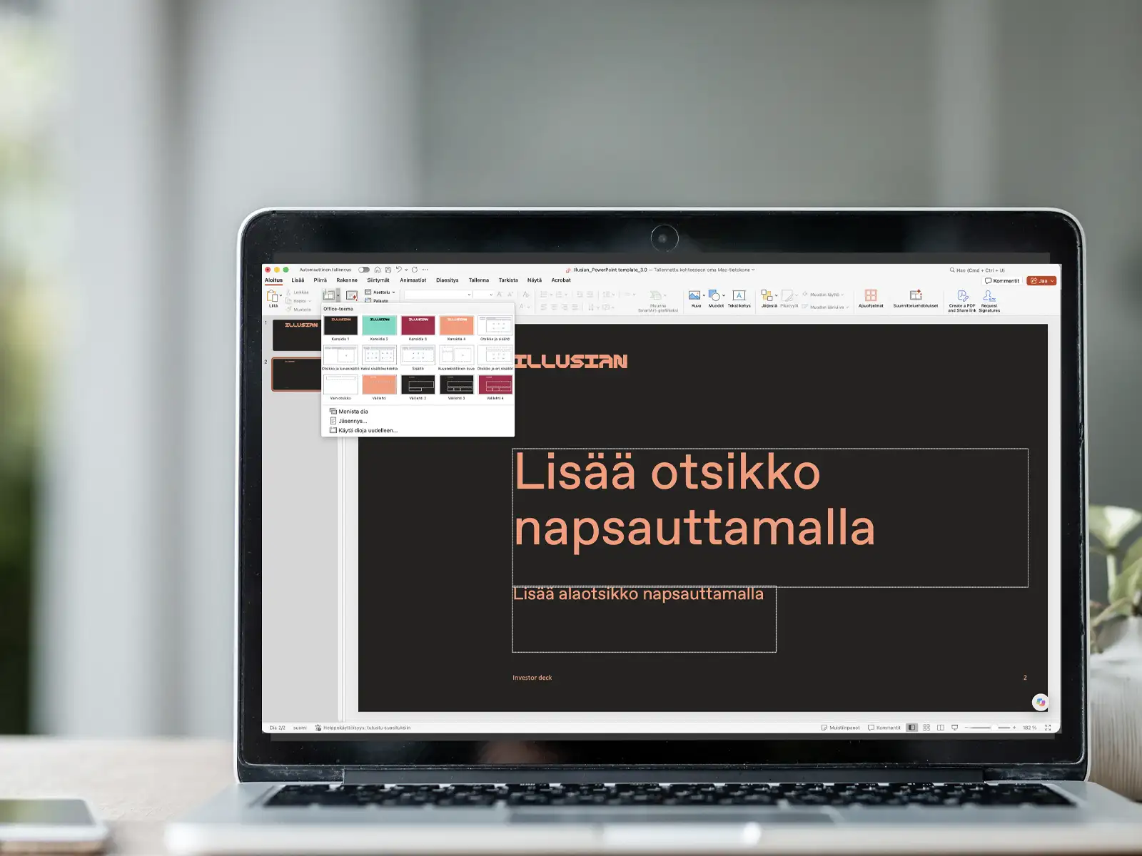 Illusian, powerpoint pohja