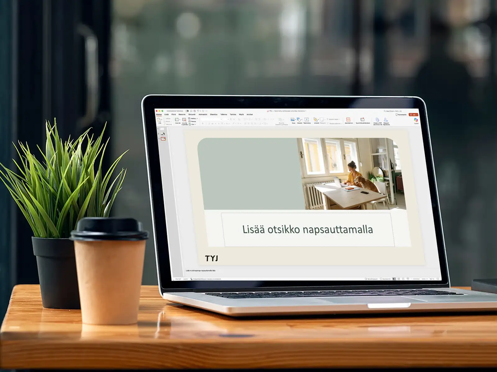 Työttömyyskassojen yhteisjärjestö, powerpoint pohja